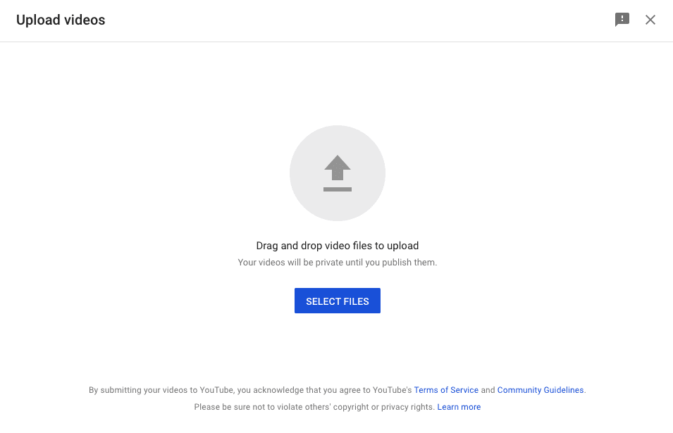 Upload YouTube video formats