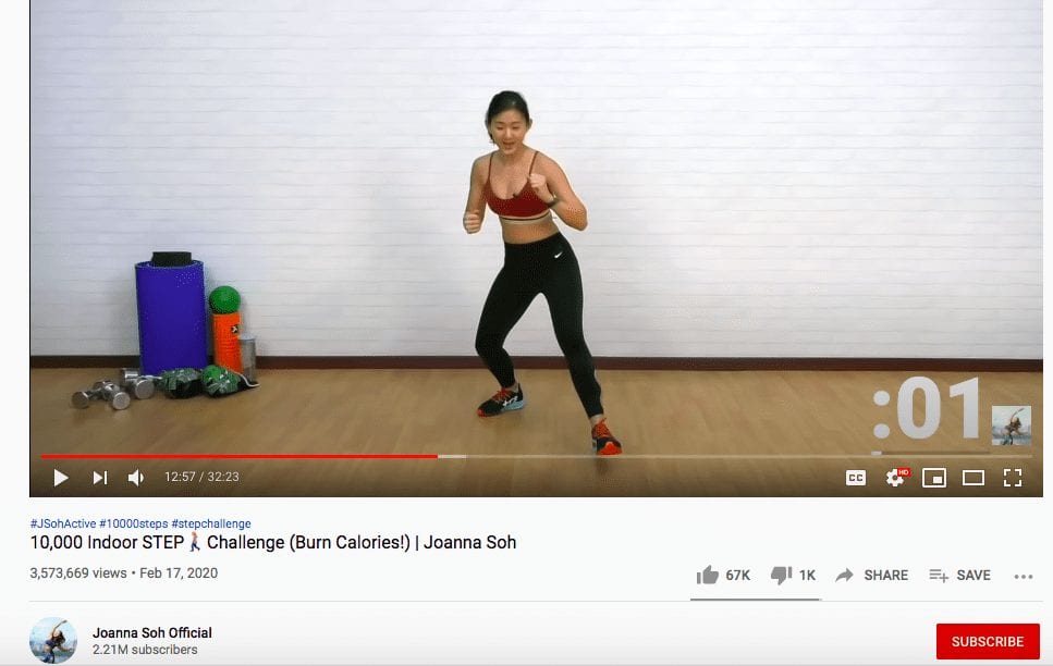10000 10k indoor step challenge