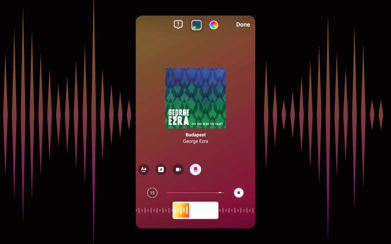 Instagram music artwork