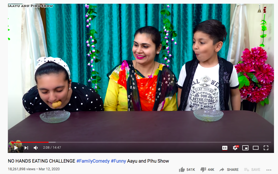 No hands eating challenge