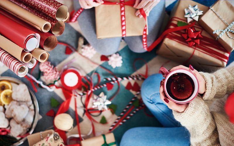 present wrapping for Vlogmas