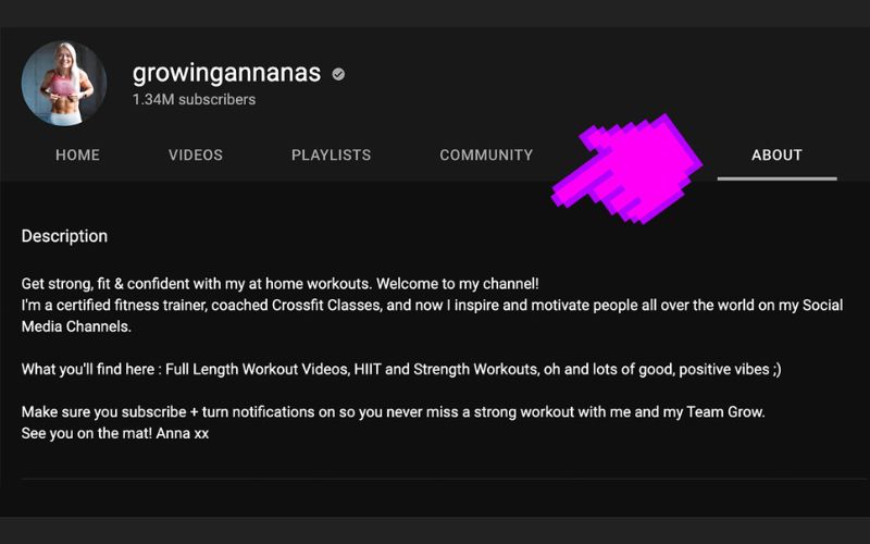 YouTube description to get more subscribers