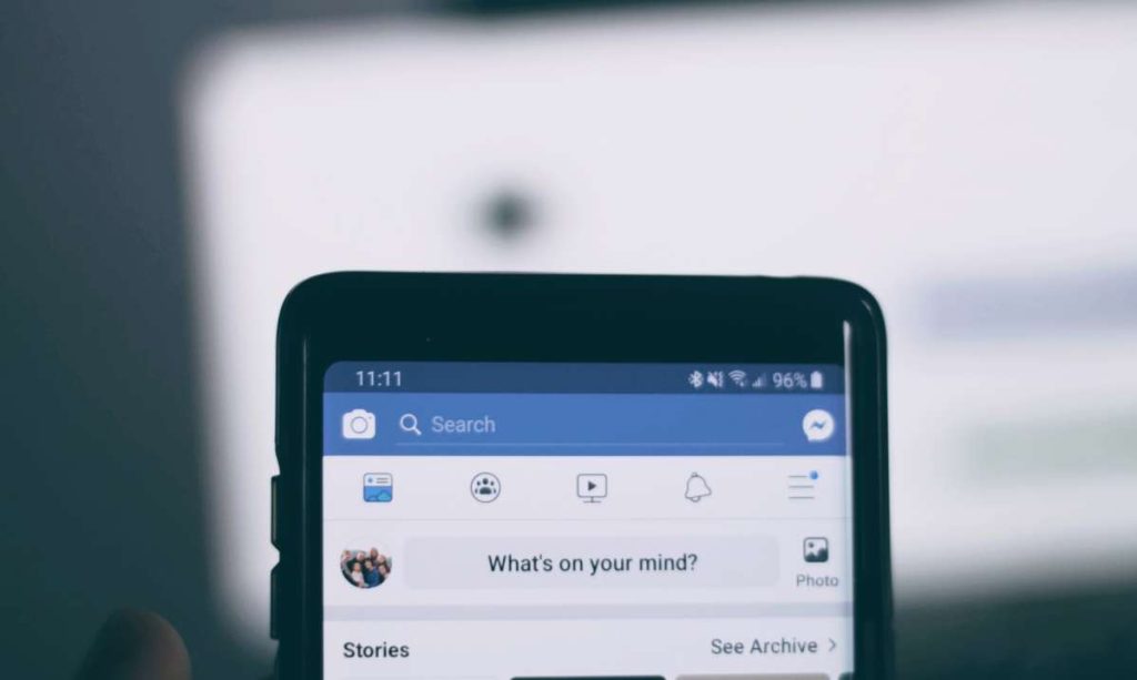 Facebook post with music