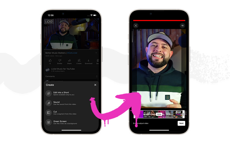 How to shorten a YouTube video for a YouTube Short