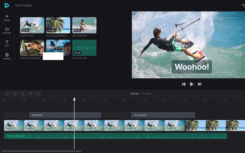 Clideo video editing software