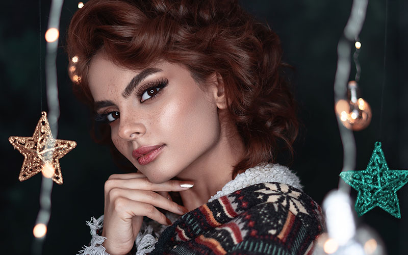 Christmas holiday make up looks for creators 